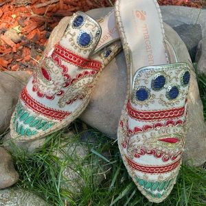 Macarena Shoes espadrille Beaded Slip-on size 38